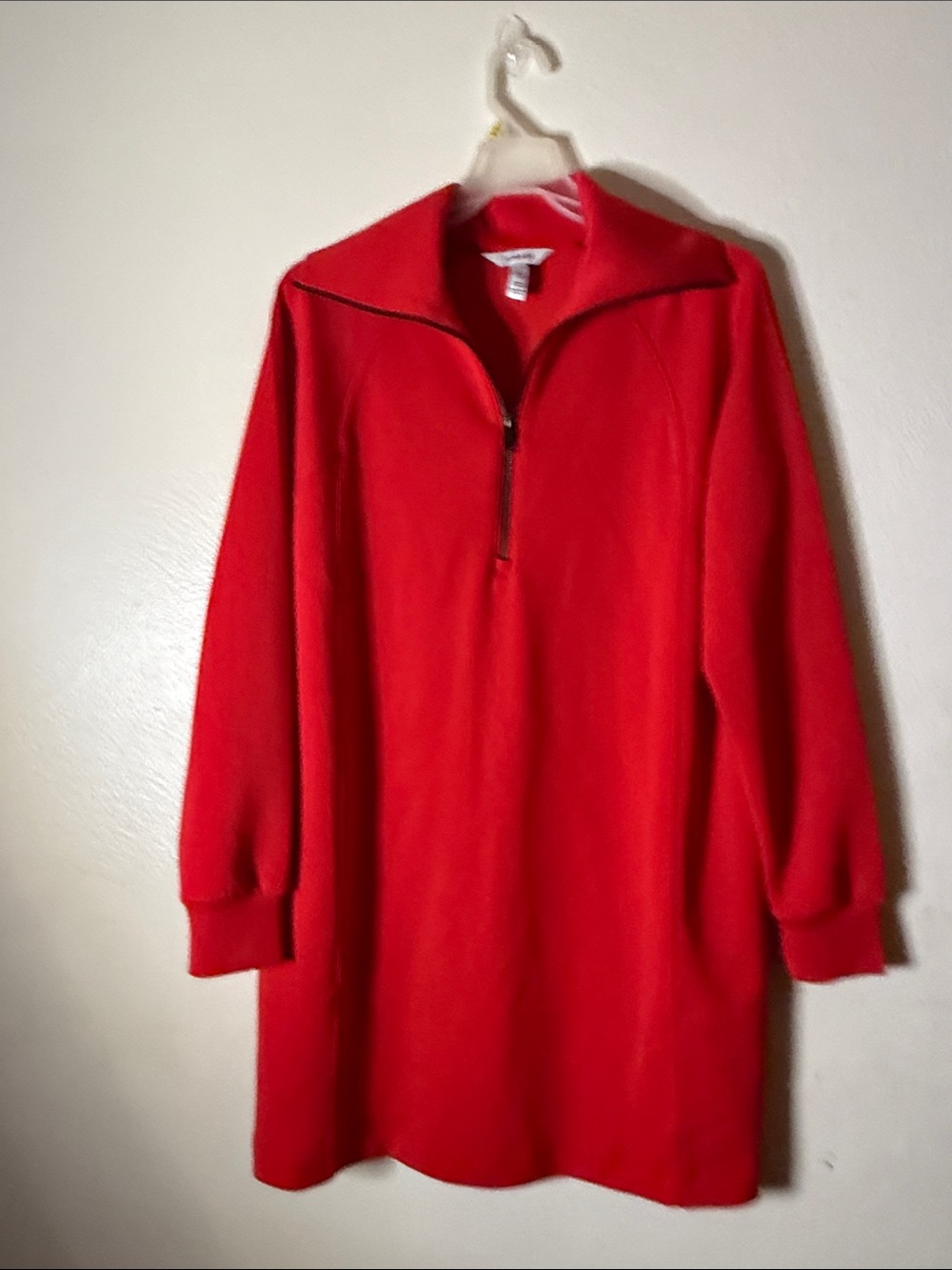 SPANX Red Quarter-Zip Super soft air essentials Dress